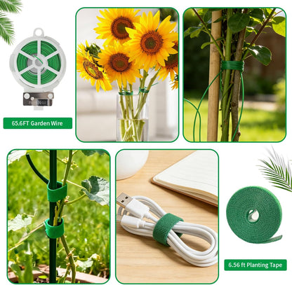 Monstera Plant Support Stakes, 30 Pcs Stackable Plant Support Stakes Sticks Poles for Indoor & Outdoor Plants, Climbing and Potted Plants, Stem Supports, Pothos