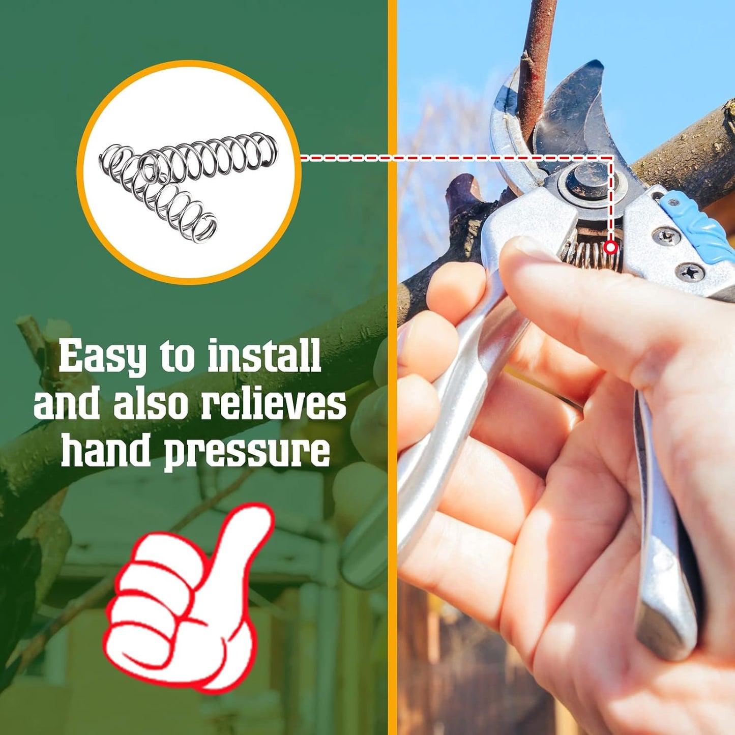 20 Pack Precision Pruner Shear Springs Garden Spring Replacement