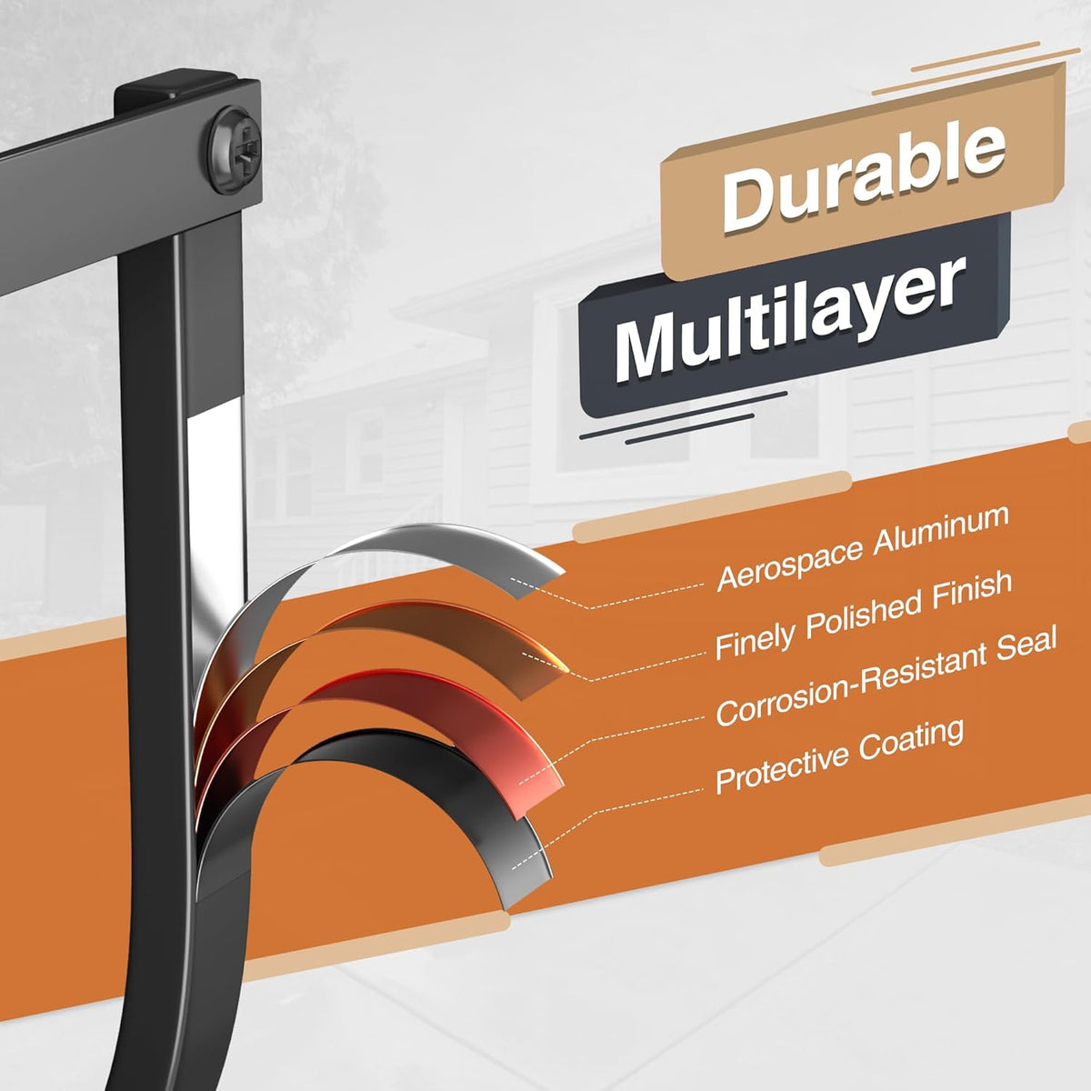 Garden Hose Holder Wall Mount - Metal Water Hose Hanger for Outside, Durable Hook for Garden, Garage, or Yard Storage