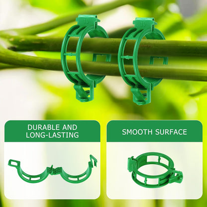 200PCS Green Plant Support Clips, Tomato Clips, Garden Clips, Trellis Clips, Vine Clips for Climbing Plants to Prevent Tomatoes from Pinching or Falling Off