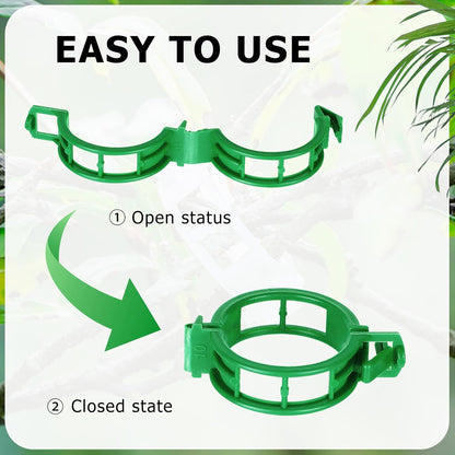 200PCS Green Plant Support Clips, Tomato Clips, Garden Clips, Trellis Clips, Vine Clips for Climbing Plants to Prevent Tomatoes from Pinching or Falling Off