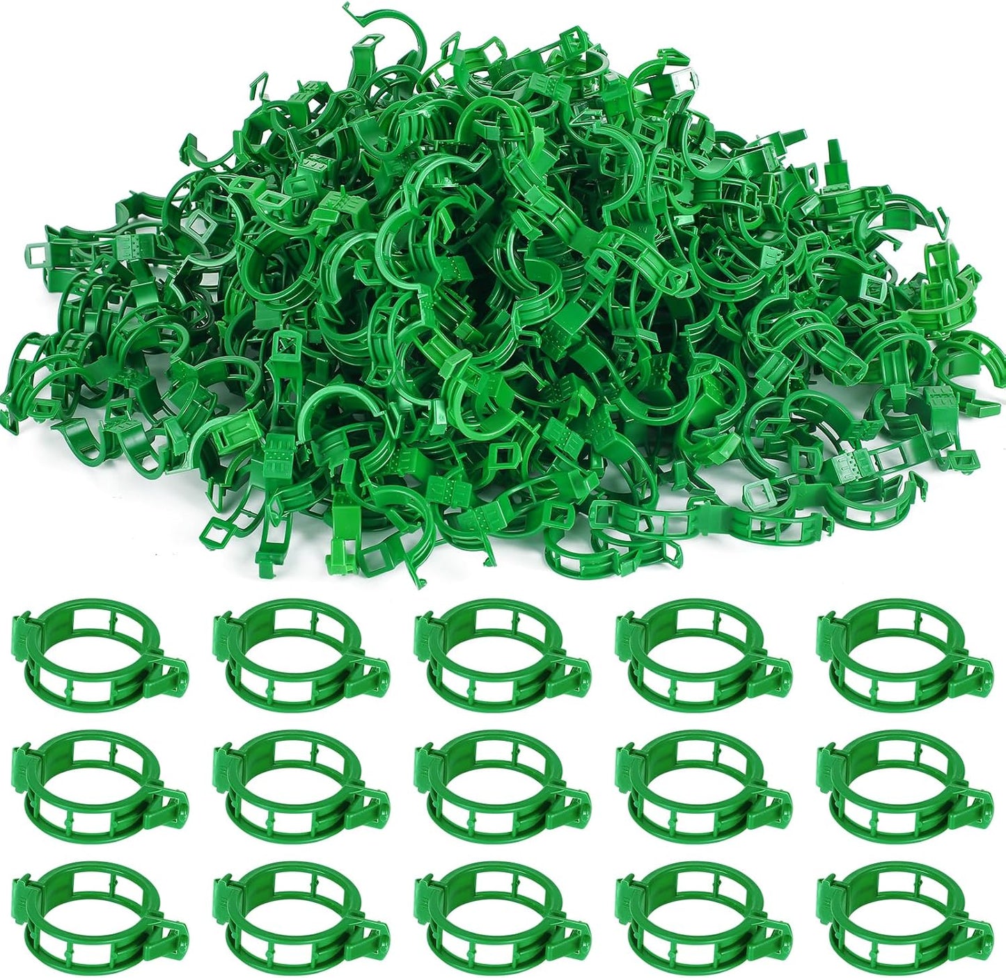 200PCS Green Plant Support Clips, Tomato Clips, Garden Clips, Trellis Clips, Vine Clips for Climbing Plants to Prevent Tomatoes from Pinching or Falling Off