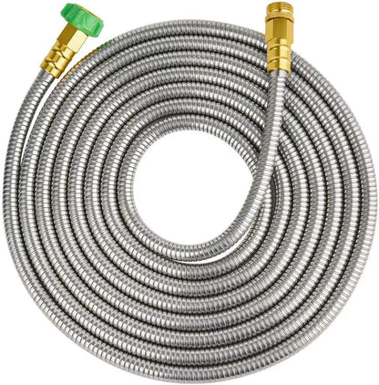 20ft Stainless Steel Garden Hose, Leakproof, No Kink,F/M Connector