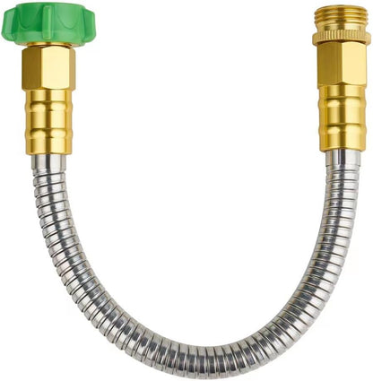 20ft Stainless Steel Garden Hose, Leakproof, No Kink,F/M Connector