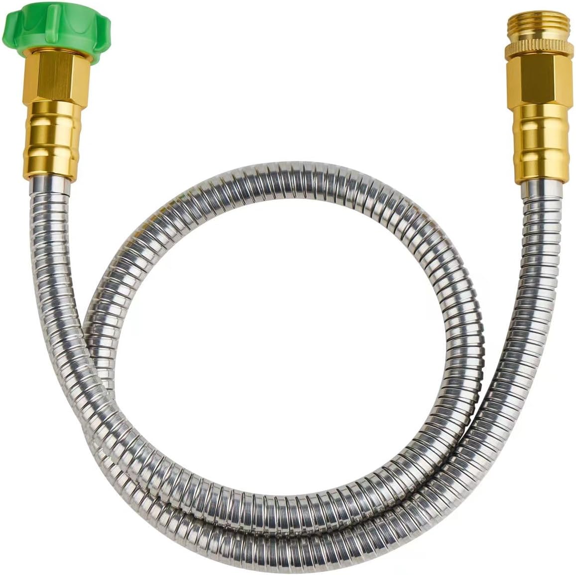 20ft Stainless Steel Garden Hose, Leakproof, No Kink,F/M Connector
