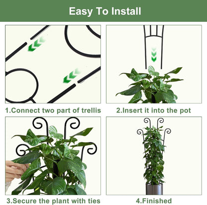 32.6in Monstera Plant Support Trellis for Indoor Plants, 2P