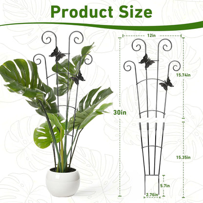 32.6in Monstera Plant Support Trellis for Indoor Plants, 2P