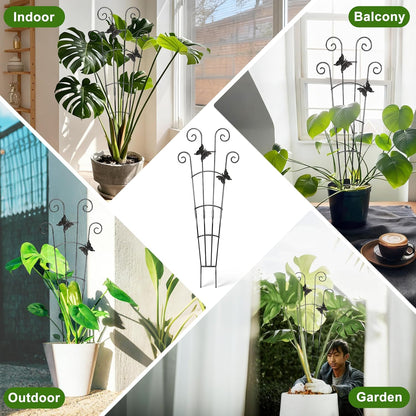 32.6in Monstera Plant Support Trellis for Indoor Plants, 2P