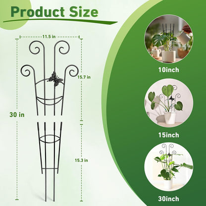 32.6in Monstera Plant Support Trellis for Indoor Plants, 2P