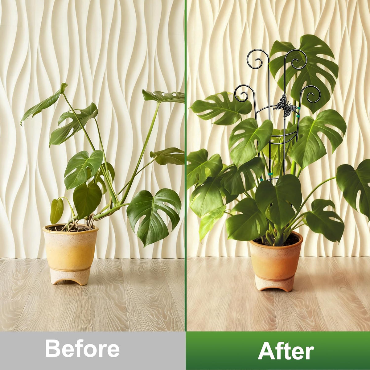32.6in Monstera Plant Support Trellis for Indoor Plants, 2P