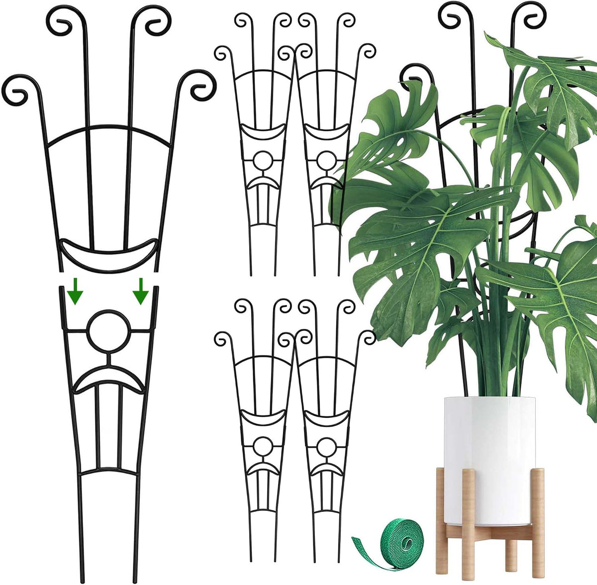 32.6in Monstera Plant Support Trellis for Indoor Plants, 2P