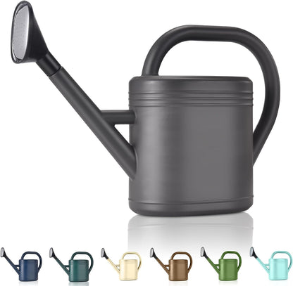 Watering Can 1 Gallon for Indoor Plants, Garden, Outdoor Plant House Flower, Gallon Large Long Spout with Sprinkler Head (Blue)