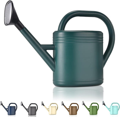 Watering Can 1 Gallon for Indoor Plants, Garden, Outdoor Plant House Flower, Gallon Large Long Spout with Sprinkler Head (Blue)