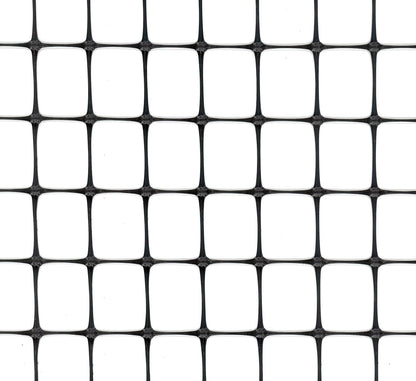 Multi-Purpose Netting - Black Plastic Mesh Netting - 2' x 25' - Polyethylene