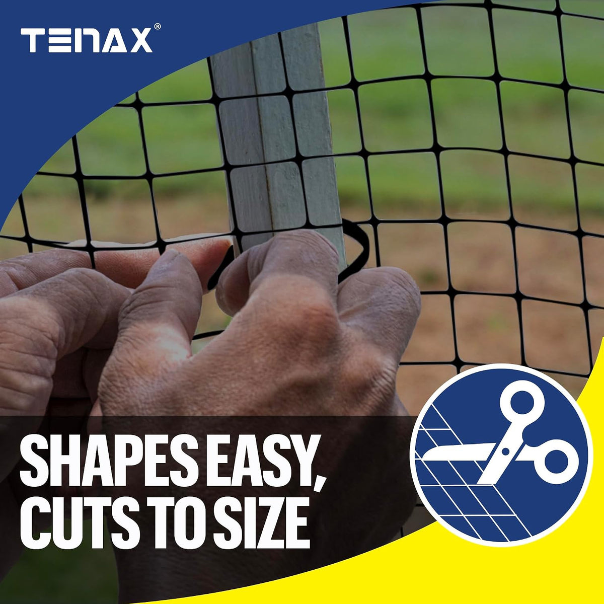 Multi-Purpose Netting - Black Plastic Mesh Netting - 2' x 25' - Polyethylene