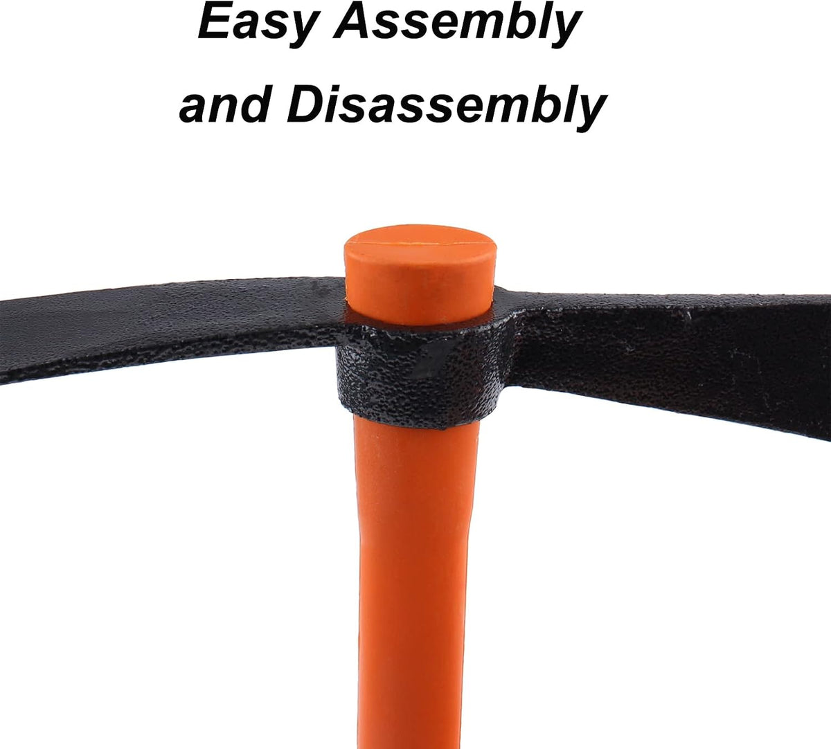 3 Sprongs Dual Head Rake Hoe with Heavy Duty Forged Adze and Ergonomic Non-Slip Handle for Loosening Soil, Gardening, Camping Outdoor 39mm/15-Inch
