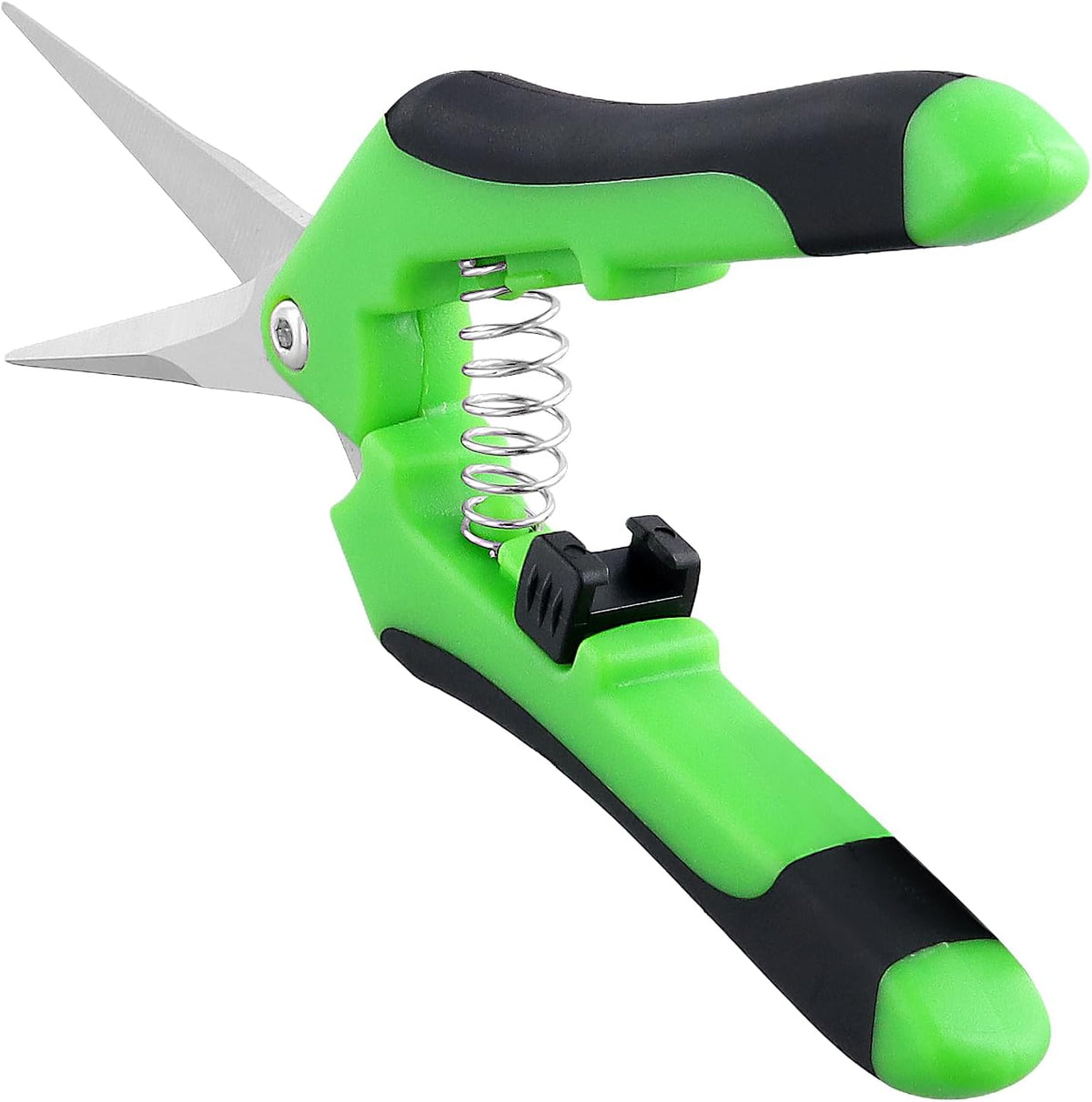 15 PCS 6.5 inch Garden Trimming Scissors, Gardening Hand Pruners with Straight Stainless Steel Precision Blades, Pruning Shears for Flowers Branches Precise Cuts, Green
