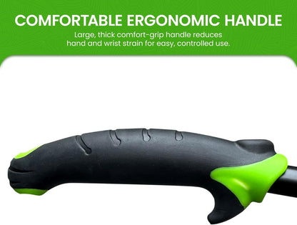 Hand Hoe Tiller Cultivator Tool - Carbon Steel for Ultimate Strength - Rust Resistant - Ergonomic Handle - Great for Gardening Digging Tilling Planting Cultivating Loosening