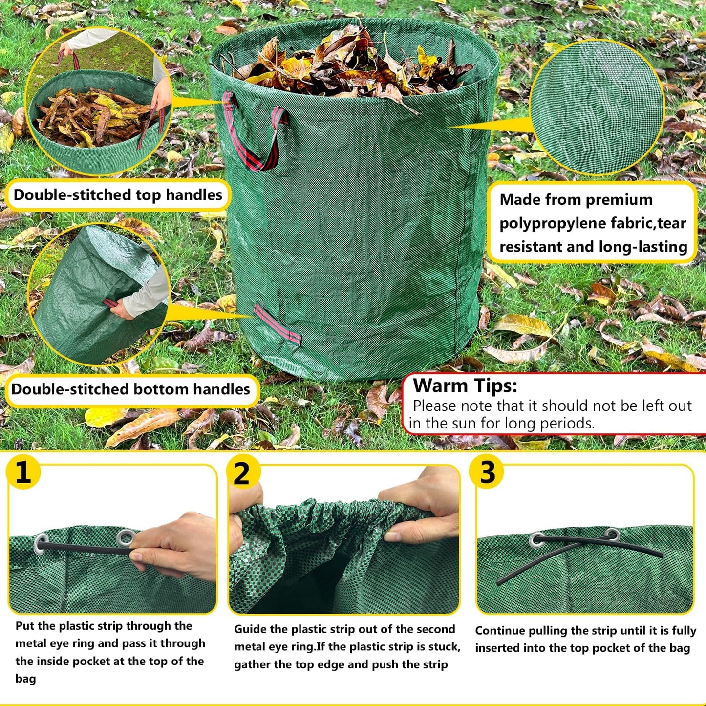 2 Sets Leaf Scoops Hand Rakes, Leaf Scoops and Claws with 2 Pairs Gloves, Lightweight Plastic Leaf Scoop, Large Leaf Grabbers for Picking Up Leaves, Clippings, Grass(2 Sets,Yellow+Green)