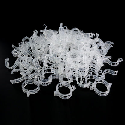 Tomato Clips for Climbing Plants 100 Pack Clear Reusable Plastic