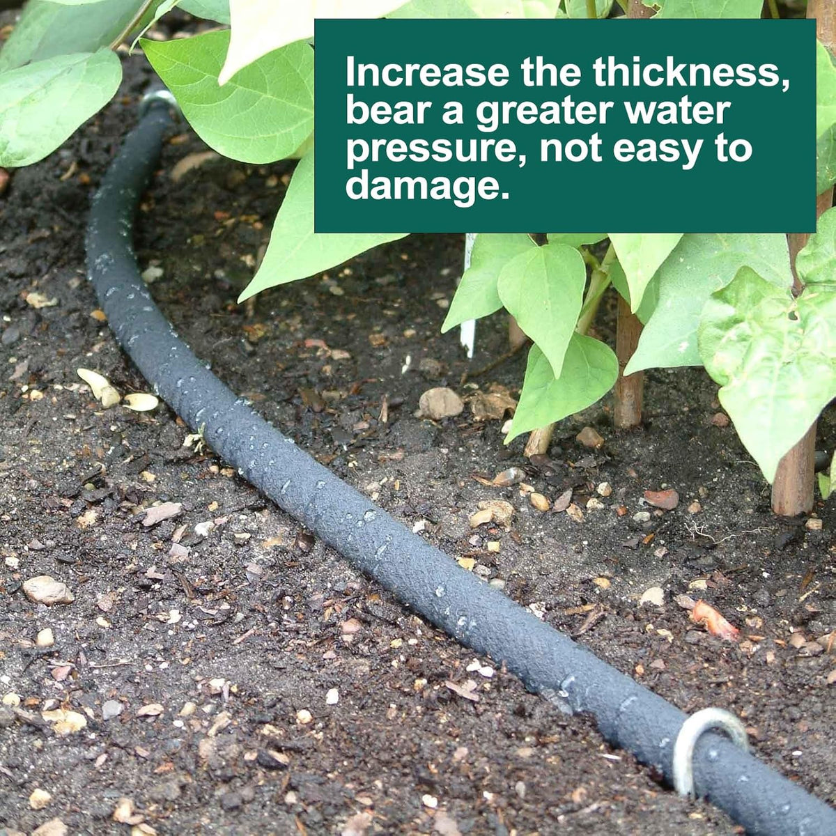 200ft 1/4'' Soaker Hose Tubing kit for Drip Irrigation with 100ft Drip Irrigation Tubing 102pcs Irrigation Fittings for Drip Water System Raised Garden Bed Greenhouse Patio Lawn