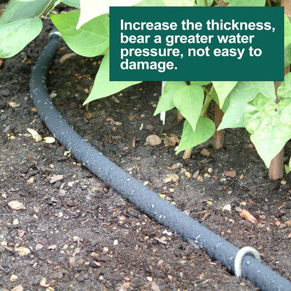 200ft 1/4'' Soaker Hose Tubing kit for Drip Irrigation with 100ft Drip Irrigation Tubing 102pcs Irrigation Fittings for Drip Water System Raised Garden Bed Greenhouse Patio Lawn