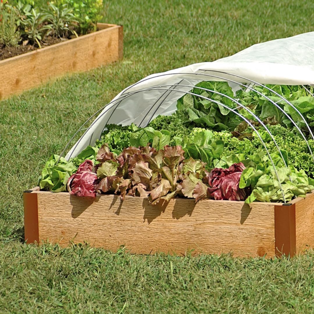 Garden Hoops Grow Tunnel Support | Greenhouse Arch Frame for Raised Bed Plants & Vegetable Planter Box | 58" L x 4" W (Set of 6)