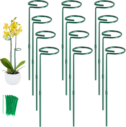 24 in Plant Stakes, 12 Pack Garden Plant Support Stakes(12" or 24")
