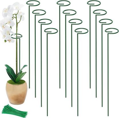 24 in Plant Stakes, 12 Pack Garden Plant Support Stakes(12" or 24")