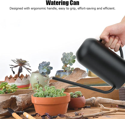 Long Spout Watering Can, 1.5L/50oz Stainless Steel Sprinkling Can Pot for Indoor Plants House Plants Flower Watering Pot Outdoor for Succulent Bonsai Garden