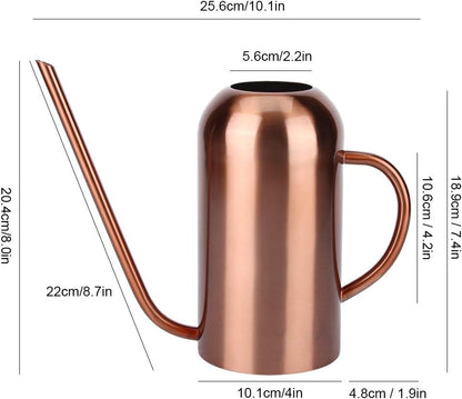 Long Spout Watering Can, 1.5L/50oz Stainless Steel Sprinkling Can Pot for Indoor Plants House Plants Flower Watering Pot Outdoor for Succulent Bonsai Garden