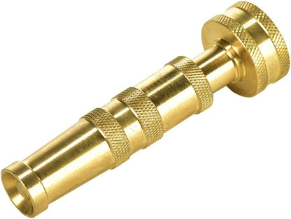Heavy-Duty Brass Hose Nozzle, Adjustable Twist Hose Nozzle, Jet Sweeper Nozzle, Garden Sprayer