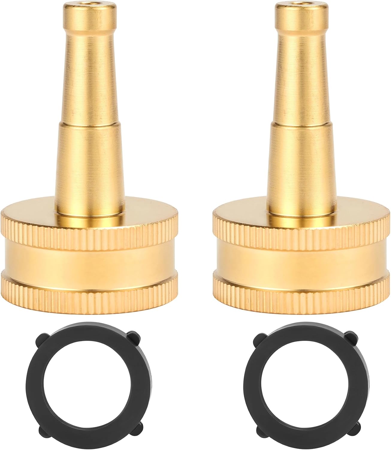 Heavy-Duty Brass Hose Nozzle, Adjustable Twist Hose Nozzle, Jet Sweeper Nozzle, Garden Sprayer