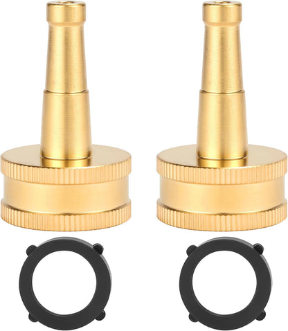 Heavy-Duty Brass Hose Nozzle, Adjustable Twist Hose Nozzle, Jet Sweeper Nozzle, Garden Sprayer