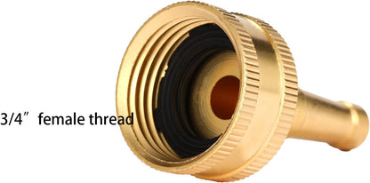 Heavy-Duty Brass Hose Nozzle, Adjustable Twist Hose Nozzle, Jet Sweeper Nozzle, Garden Sprayer