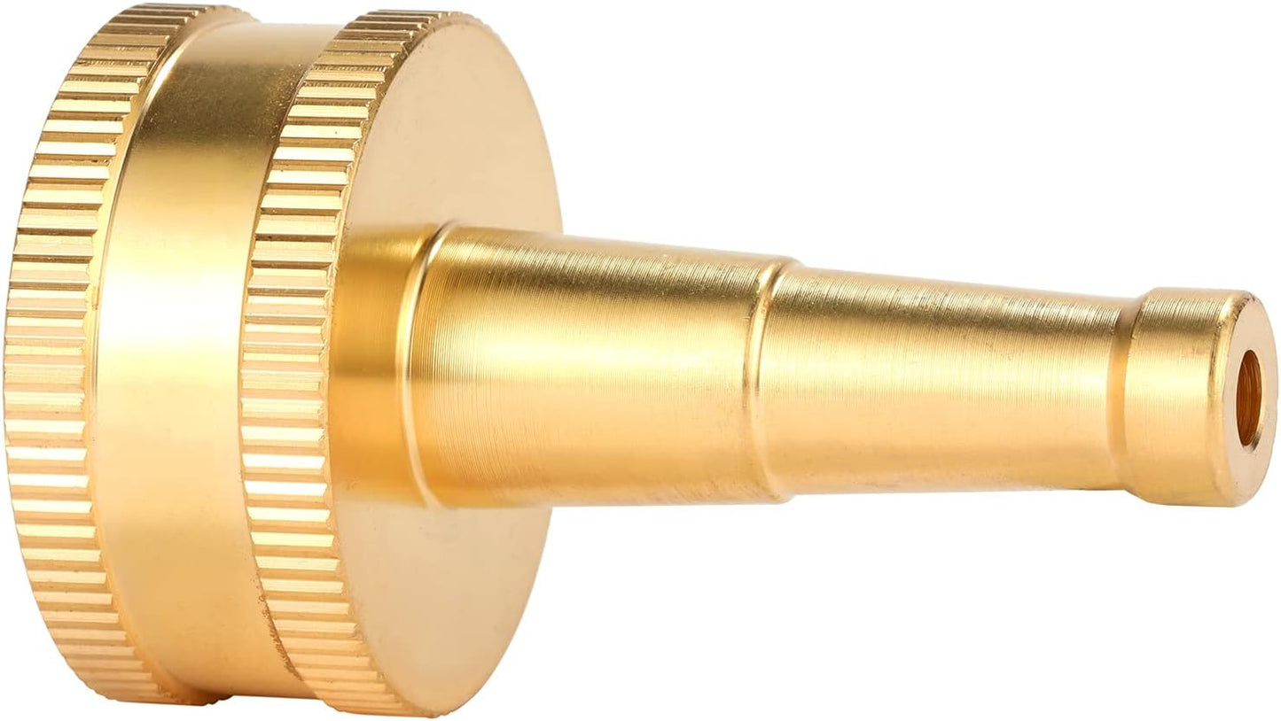 Heavy-Duty Brass Hose Nozzle, Adjustable Twist Hose Nozzle, Jet Sweeper Nozzle, Garden Sprayer