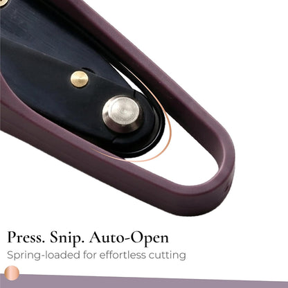 Premium Thread Snips - Thread, Yarn, Embroidery Snipper for Sewing, Quilting, Knitting, Jewelry Making - High-Carbon Steel Blades with Protective Cap and Lanyard