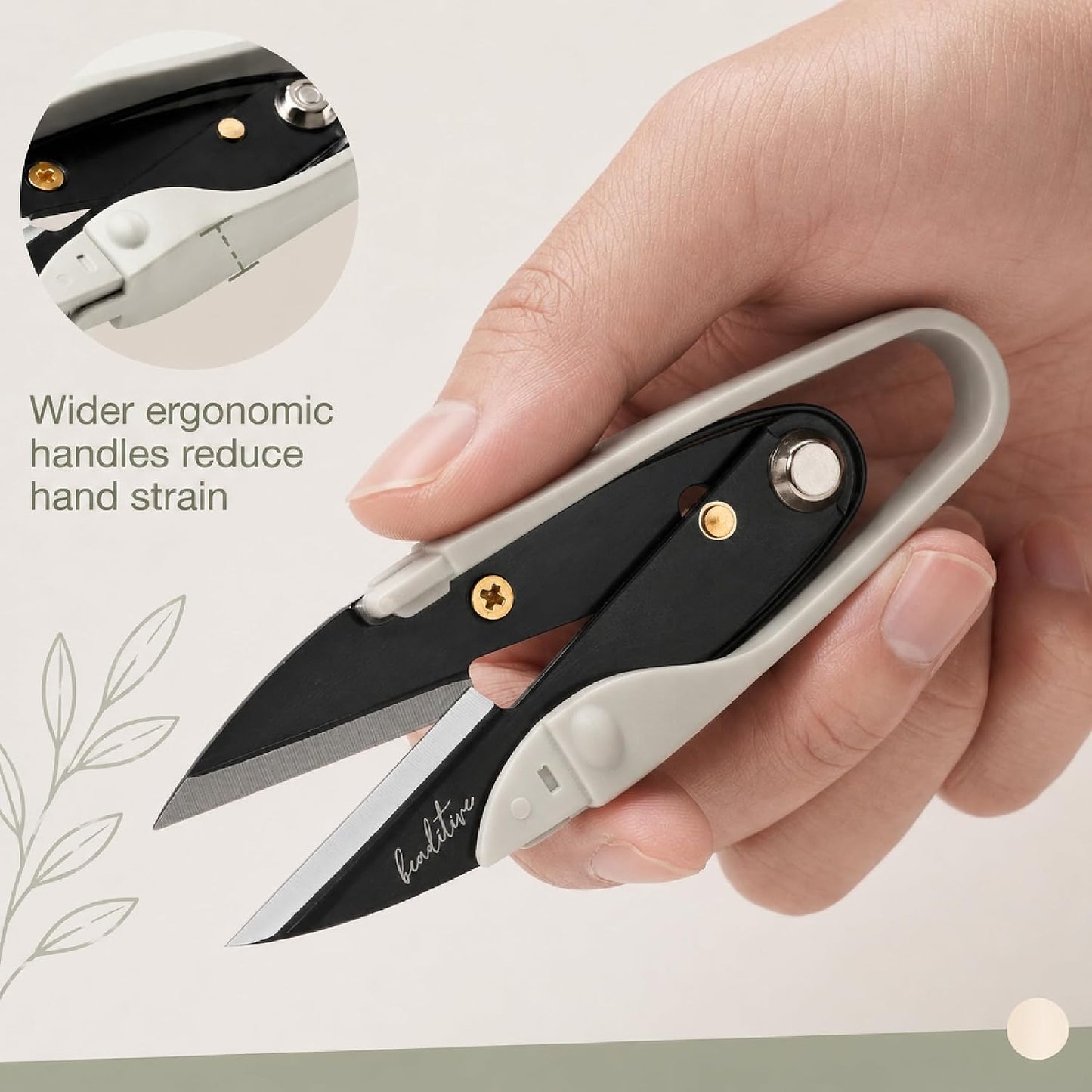 Premium Thread Snips - Thread, Yarn, Embroidery Snipper for Sewing, Quilting, Knitting, Jewelry Making - High-Carbon Steel Blades with Protective Cap and Lanyard