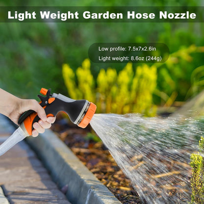 Garden Hose Nozzle with Adjustable 10 Watering Patterns Hose Spray Nozzle