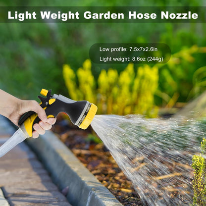 Garden Hose Nozzle with Adjustable 10 Watering Patterns Hose Spray Nozzle