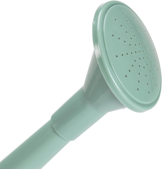 Watering Can for Indoor Plants - Green 1.8L (1/2 Gallon) Small Watering Can with Long Spout - Shower Nozzle Adjustable Water Flow - Lightweight, Durable for Houseplants, Garden