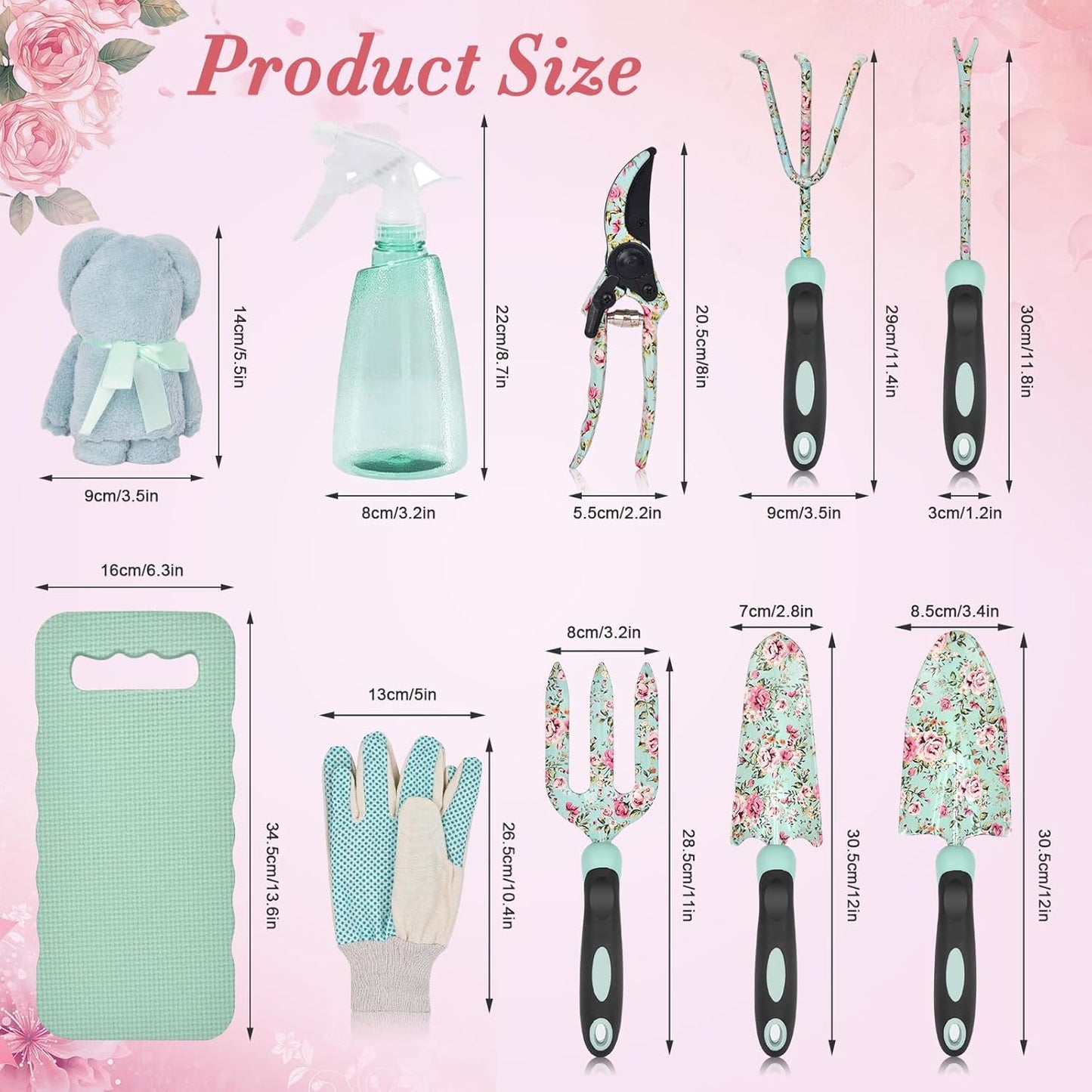 11Pcs Floral Gardening Tools Set, for Women Mom