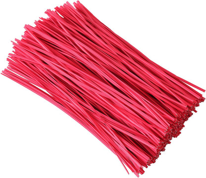 300 Pcs 6 inch Green Plastic Twist Ties, Cable Ties, for Bags, Gardening Tools