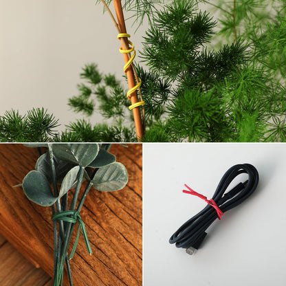 300 Pcs 6 inch Green Plastic Twist Ties, Cable Ties, for Bags, Gardening Tools