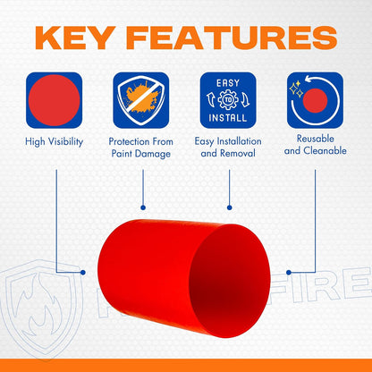 Fire Sprinkler Head Paint Cover - Head Protector, Head Covers for Painting, Protection Covers for Ceiling Pop Out, Head Guard and Head Paint Protection for Covering Recessed Sprinkler Heads - 72 PK