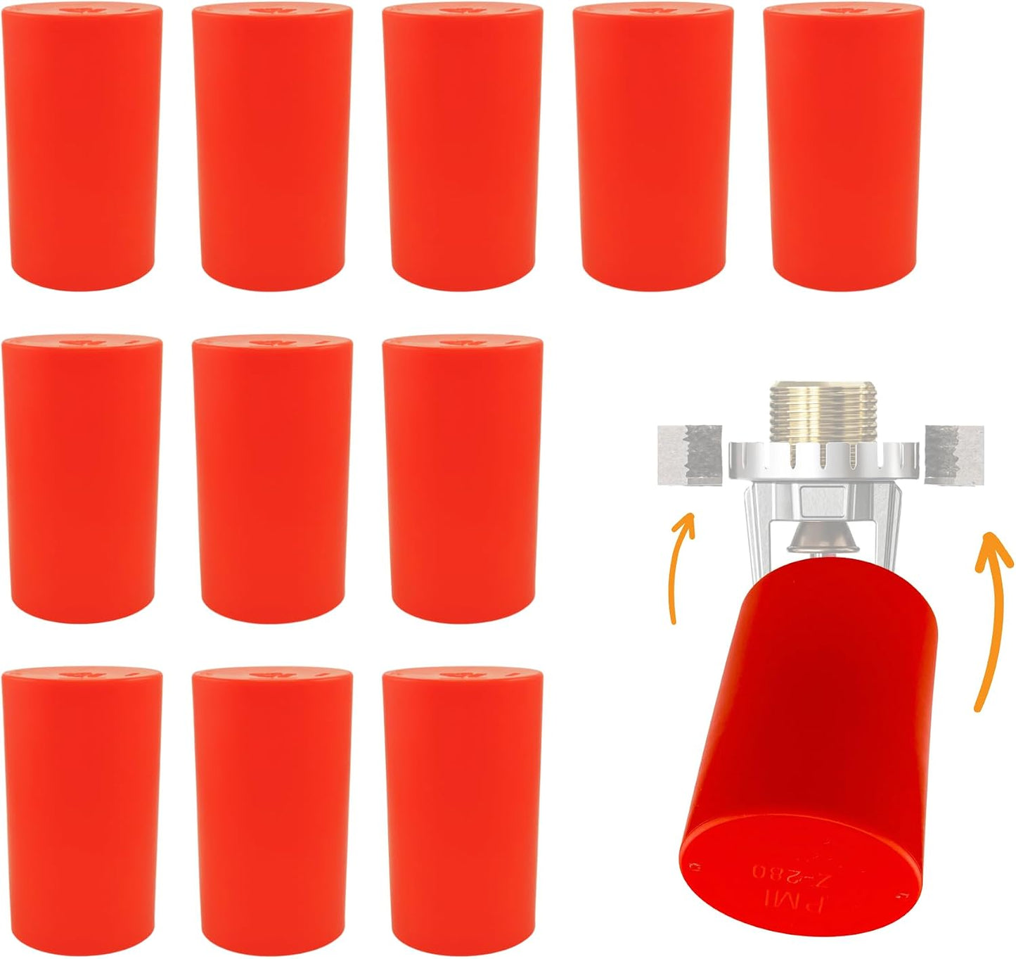 Fire Sprinkler Head Paint Cover - Head Protector, Head Covers for Painting, Protection Covers for Ceiling Pop Out, Head Guard and Head Paint Protection for Covering Recessed Sprinkler Heads - 72 PK