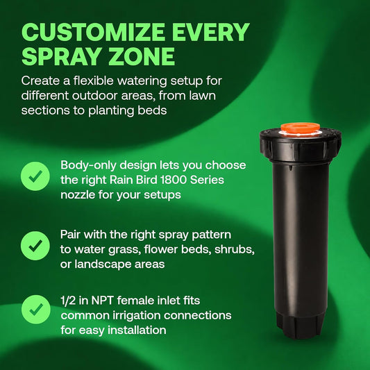 1804LN 4 in Pop-Up Irrigation Sprinkler Body, No Nozzle 10 Pack