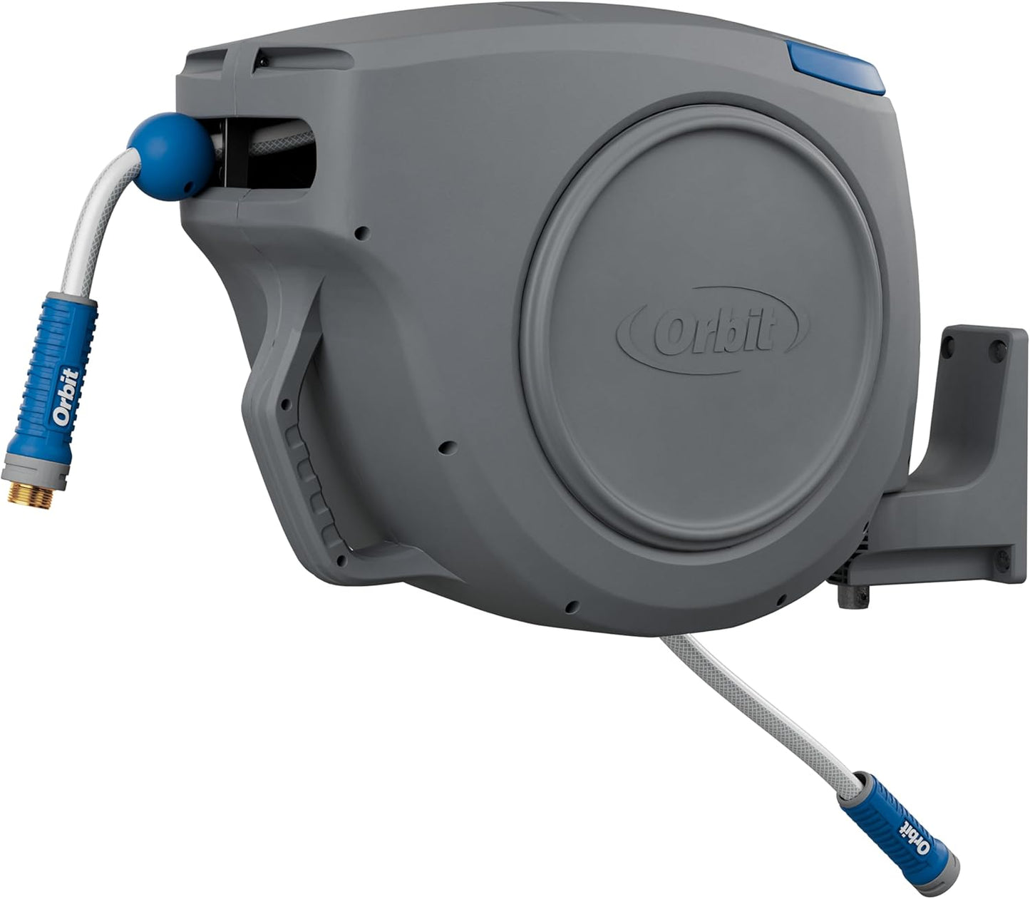 Auto-Retractable Garden Hose Reel, Wall Mount, 100ft x 5/8in - 28263