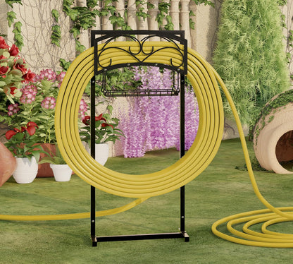 Alloy Steel Freestanding Garden Hose Holder for Yard Lawn