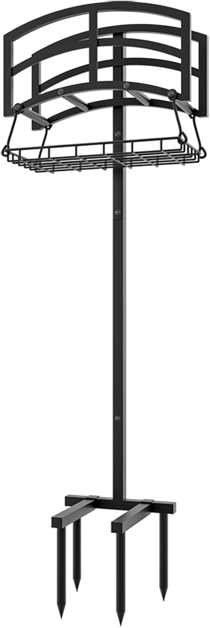 Alloy Steel Freestanding Garden Hose Holder for Yard Lawn